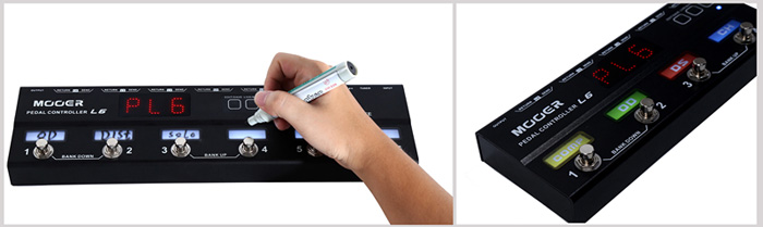 pedal controller labels